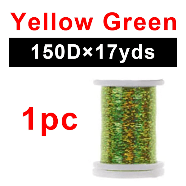 Riverruns UV Fluo Fly Bindingsgarn 150D-290D Fly Bindingsgarn til at binde fluer ørred bas nymfe fly bindingsmateriale Y-Green 150DX17yds