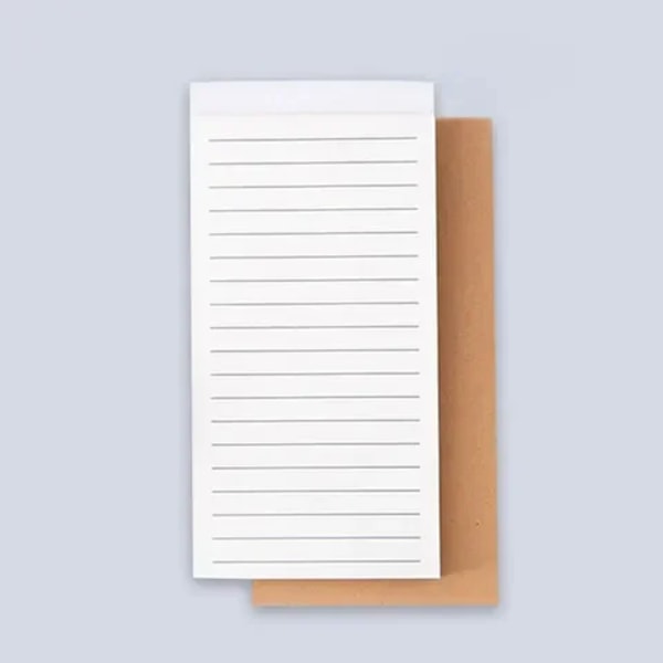 50 sidor Memo Pad Sticky Note Kraftpapper Skrivblock Anteckningsblock Portable Daily Planner Schema Bok Att göra Lista Skolmaterial Line