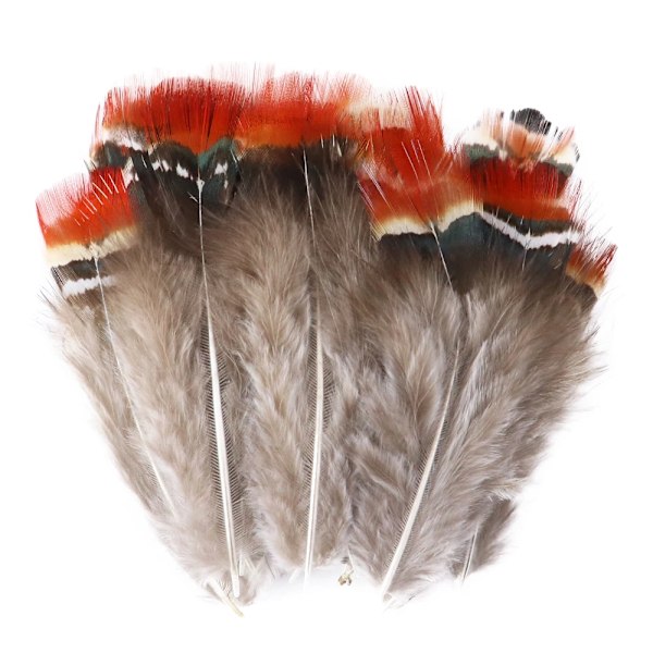 Wholesale Real Pheasant Peacock Feather 3-10cm Small Chicken Plumas DIY Craft Accessories Jewelry Creation Holiday Pendant Decor light yellow 100 PCS