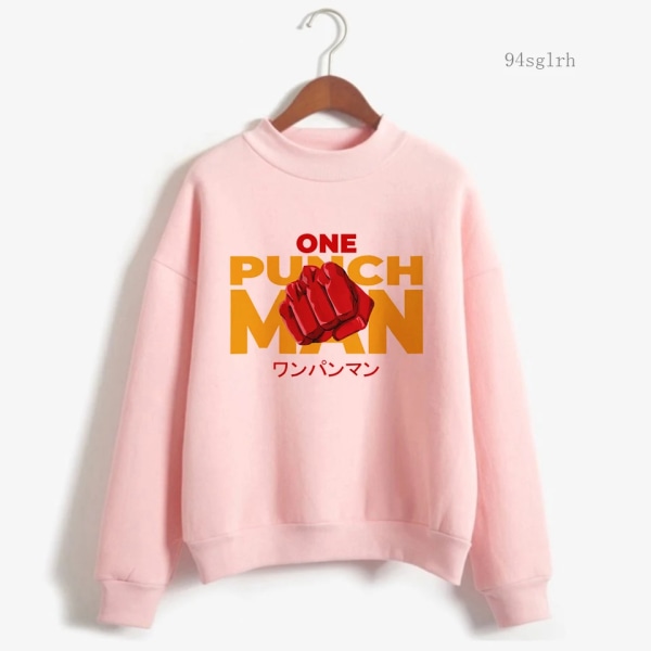 One Punch Man Saitama Sensei Kawaii Anime Grafisk Hoodie Män Rolig Tecknad Grafisk Sweatshirt Unisex Harajuku Hip Hop Streetwear 30511 M