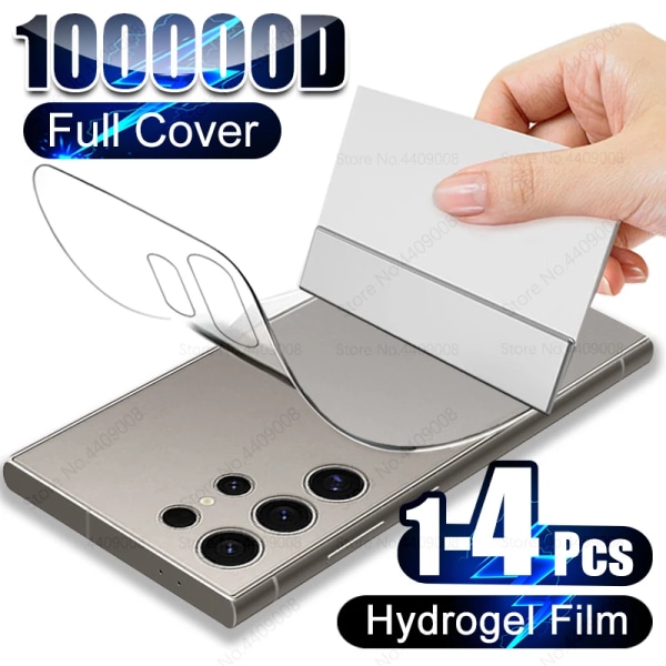1-4 st heltäckande cover Hydrogelfilm för Samsung Galaxy S24 S23 S22 S21 S20 Ultra S10 S9 Plus A54 A53 A52 A32 A34 5G A72 Hydrogel Film