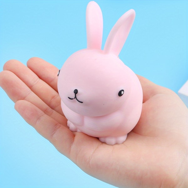 Påskkanin Squishy Stressboll Squishy Toy Bunny Sensory Fidget Anxiety Reliever Random Color