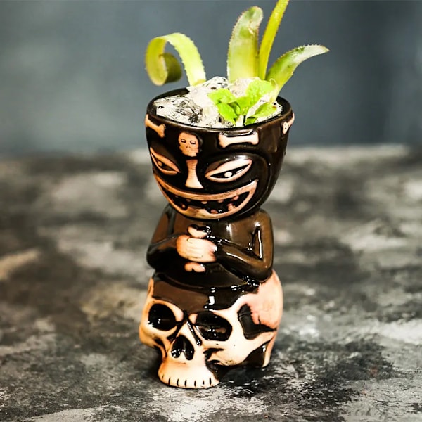 Tiki Muggar Keramiska Hawaiianska Luau Party Muggar Dryckesglas, Söta Exotiska Cocktailglas, Tiki Bar Maya Chief 250-660ml