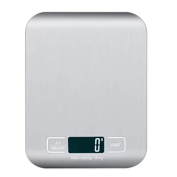 Digital køkkenvægt LED-display 5 kg/1 g rustfrit stålpanel elektroniske vægte hjem smykker mad snacks vejning bageværktøjer Kitchen Scale 5Kg 0.1g