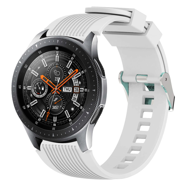 22mm silikonrem för Samsung Galaxy Watch 46mm Gear S3 Frontier Huawei watch 46mm Mjukt bekvämt armband för Amazfirt GTR White A Huawei watch GT2 Pro