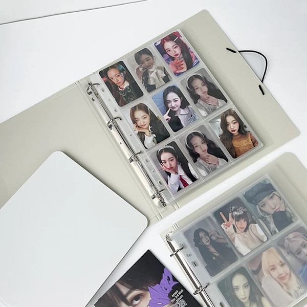 Binder Photocards 5/6/9 Space Photo Card Binder Photo Album Stor Kapacitet Kpop Cards Samla Bok Bindning Mach Förebyggande Åtgärder 10 sheets 5 space S5