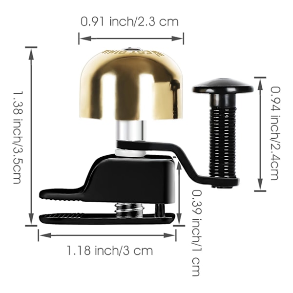 MTB Vejcykel Horn Sikkerhed Cykling Alarm Sirene Cykel Tilbehør MTB Cykling Klokker Ringe Lille Cykelklokke Black x3