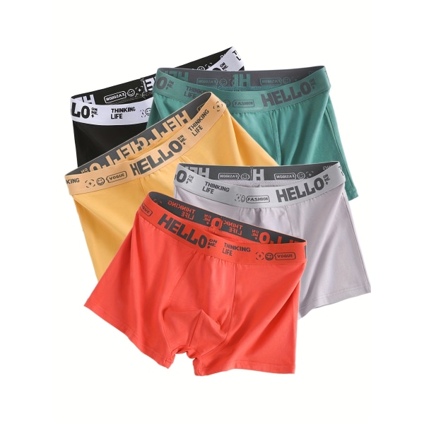 4st herr bomull Andas stretch boxer underkläder Mixed Colors Mixed Colors XXXL(56-58)
