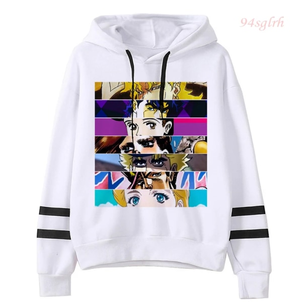 JOJO Bizarre Adventure Japansk Anime Hoodie Unisex Jojo Kawaii Manga Graphic Oversized Sweatshirt Harajuku Fashion Streetwear 101 XL