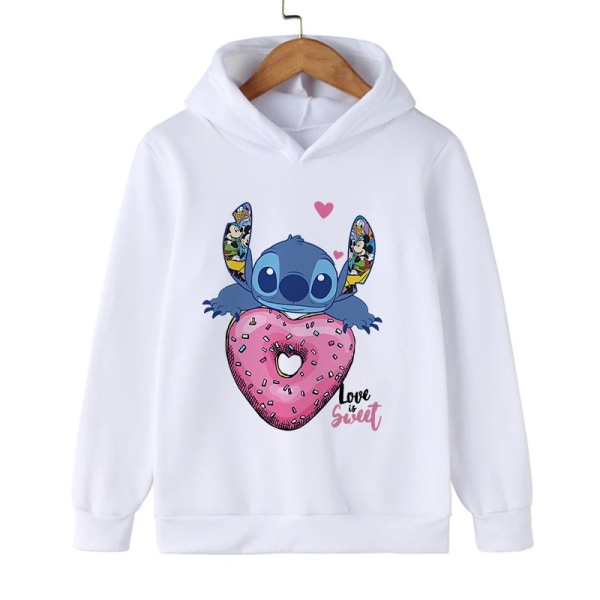 Y2k Anime Stitch Hoodie Barn Tecknade Kläder Barn Flicka Pojke Lilo and Stitch Sweatshirt Manga Hoody Baby Casual Topp 59217 120CM