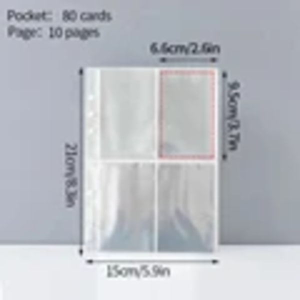 Kpop Photo Binder A5 Photocard Innehavare Retro Sliver Photo Album Card Samla Boka Låsblad Idol Litet Kort Lagringsboken 10pcs inner page S1