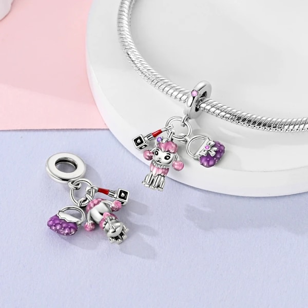 Hot Sale Nye Charms 925 Sterling Sølv Blå Øjne Perler Clips Charm Sikkerhedskæde Til Original Armbånd Diy Juvele Fremstilling YFC125