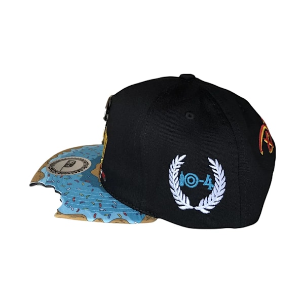 PANGKB Delicioso Cap Cartoon Mordida Metal Munchies Cookie Blå Snapback-keps för Vuxna Utomhusresor Sol Baseboll Sportkeps 21