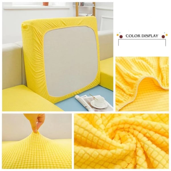 Tjocka elastiskt cover för vardagsrum Enfärgad möbelskydd Soffa Cover överdrag avtagbara sofföverdrag Color 9 E3 ( 135-165cm ) 1pc