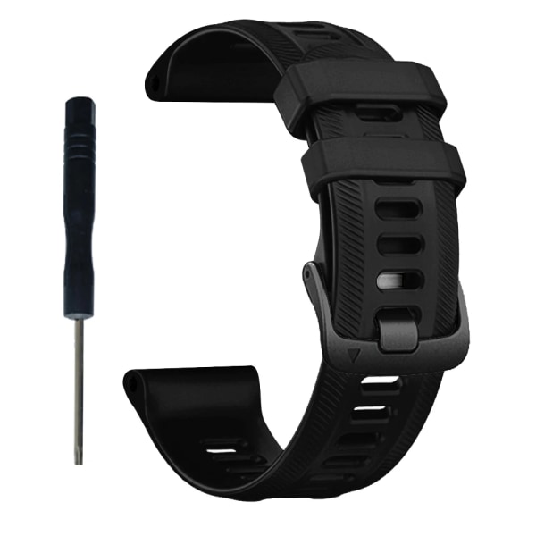 Sport Silikonrem för Garmin Forerunner 965 955 Solar 945 935 745 Armband Watch 22mm Ersättningsarmbandsarmband Black 22mm Width