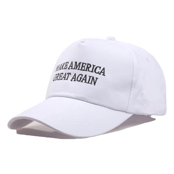 Hot Sale Gör America Stor Återigen Röd Peaked Baseball Cap Outdoor President Röstar Hatt För Män Kvinna black 2 Adult (58-60cm)