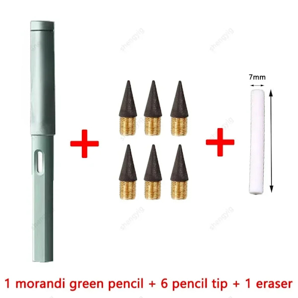 8 Pcs/Set Obegränsad Evig En Penna Ingen Bläck Skriva Magic Brevpapper För Att Skriva Konst Sketch Kawaii Skola Leveranser Gel Penna O