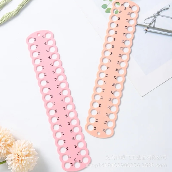 37 Huller Broderitråd Organizer Krydssting Tråde Holder Opbevaring Værktøj DIY Håndværk Tråd Sortering Organisation Syning Kit pink 1-37