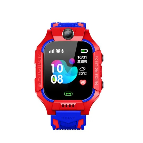 Q19 Kids Smart Watch 2G Sim-kort LBS Tracker SOS Kamera Barn Mobiltelefon Röstchatt Smartwatches Math Game Ficklampa B