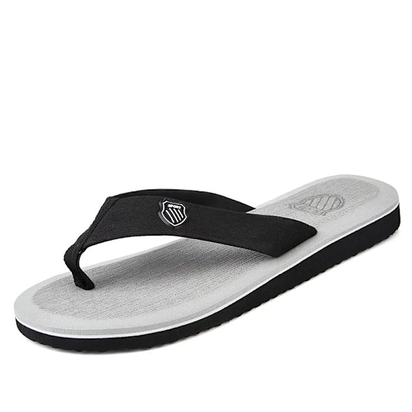 2024 Nye Sko Mænd Sommer Mænd Flip Flops Høj Kvalitet Strand Sandaler Anti-Slip Zapatos Hombre Casual Sko Mænd Tompar GRAY 41