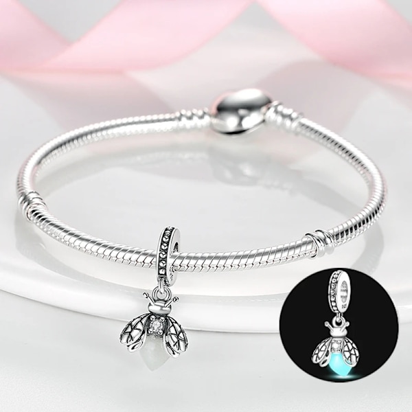 925 Sterling Sølv Rose Sommerfugl Buket Parfume Vedhæng Fit Original Pandora Armbånd Charm Perle Halskæde Diy Fe Fe Fe Fes Smykker SMC3121