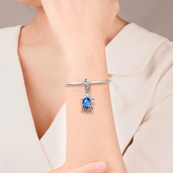 Sea Turtle Present Pärla Säkerhet Kedja För Pandora Original Armband 925 Sterling Silver Clip Charms Heart Zircon D Smycken Tillverkning YQT472