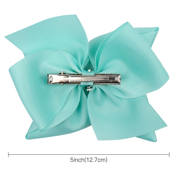 Ncmama Solid Ribbon Staplade Hår Bågar För Flickor Med Rhinestone Handgjorda Bow Hår Clips Prinsess Stylen Tjejer Hår Tillbehör 2