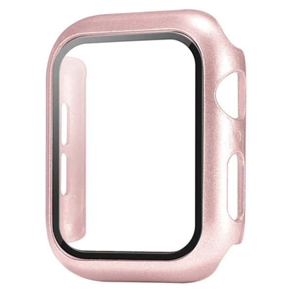 Härdat glas+ cover för Apple Watch 9 8 7 41 mm 45 mm 42 mm 38 mm PC-bumper Case iWatch series 6 5 4 se 44 mm 40 mm 12 rose gold Series456 SE 40MM