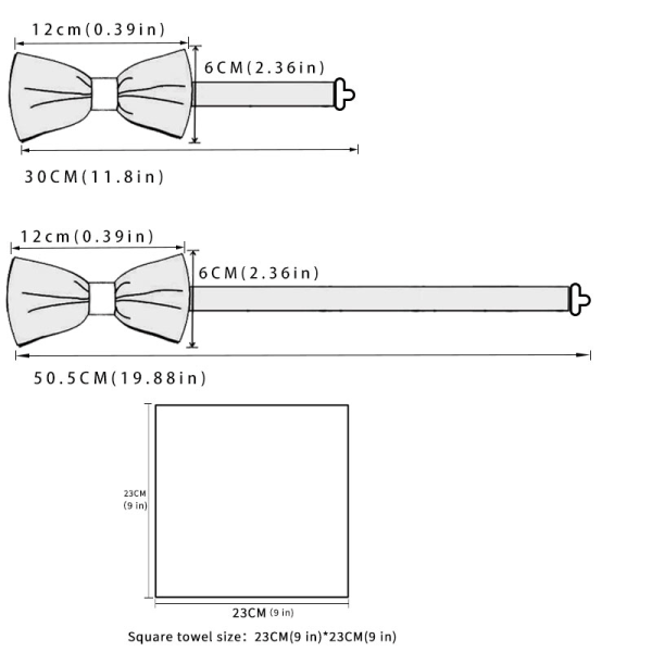 3-delad set slips, näsduk och manschettknappar för män, skjortor, affärer, bröllop, fjäril, paisley, fickduk och slips