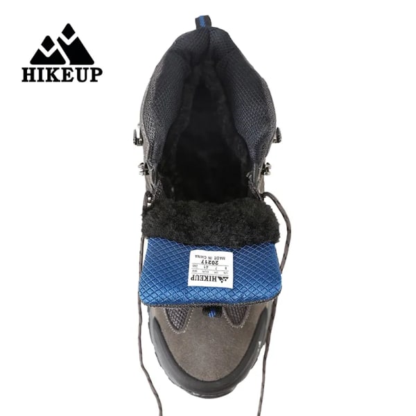 Stövel Herr Utomhus vandringskängor Mocka High Top Trekking Herrskor Regntät taktisk strid Militärstövlar Blackplush 45