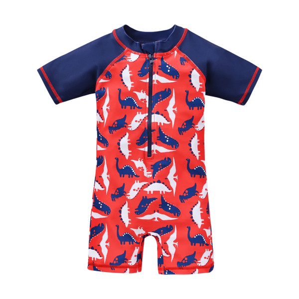 2023 Sommar Barn Baddräkt One Piece Cool Shark Print Barn Badkläder Strandkläder Barnkläder YY9064 6T