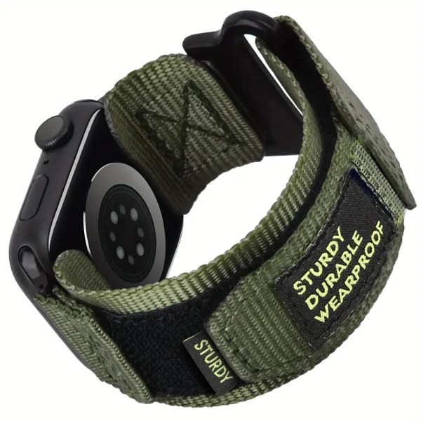 Sportrem med flätad design för Apple Watch, sportband i nylon kompatibelt med Apple Watch Band Series 9/8/7/6/5/SE/Ultra 2 black 42 44 45 49MM