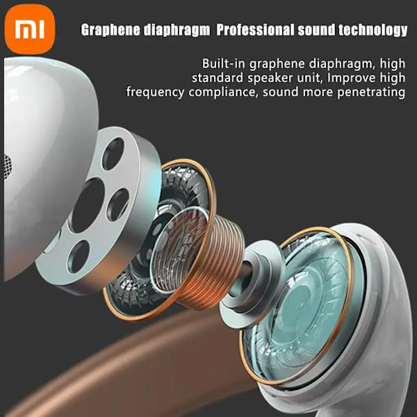 Xiaomi Mijia Öronbuds Buller Annullering Hörlurar För Airpods True Wireless Bluetooth 5.3 Headset Stereo I -Ear Handsfree Only Storage Box