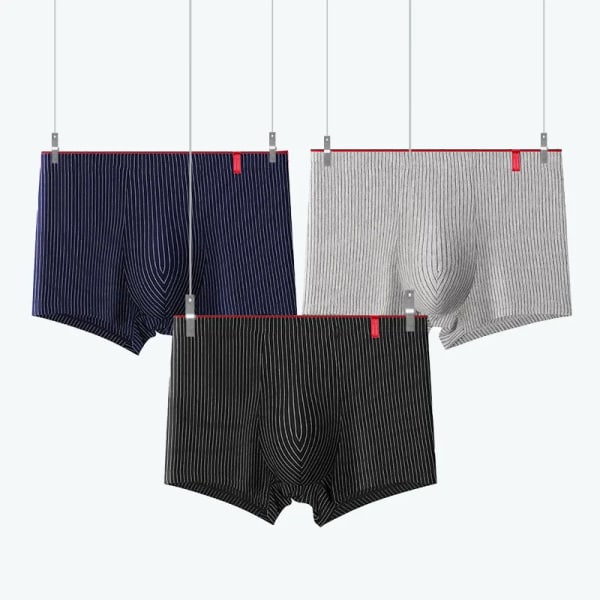 4 st Boxer Herr Sexiga Stripe Trosor Underkläder Sexiga Trosor för män Kalsonger Shorts Mode Underkläder Underkläder Boxershorts Style 4 Asia L 37-60 KG