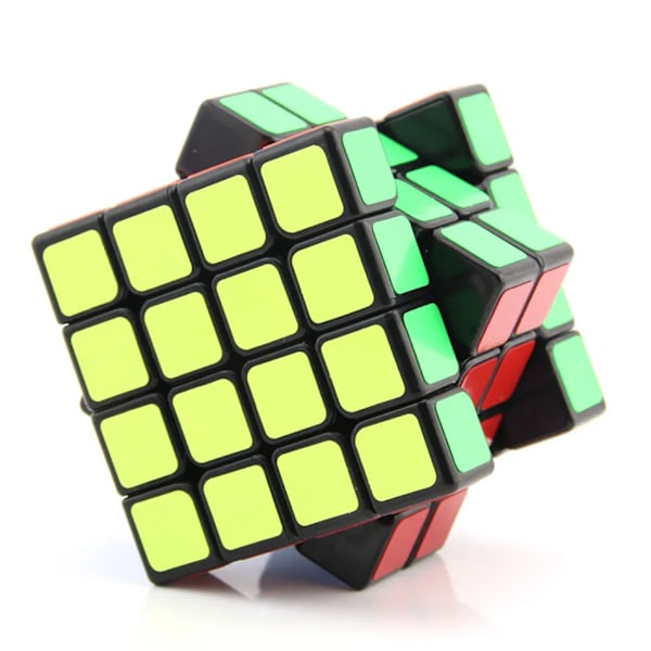 QiYi Yuan S 4x4 V2 V3 Speed Cube 4x4x4 Puslespil Speed Magic Cube 4 Lag Speed Cube Professionelt Puslespil Legetøj Til Børn Børnegave Black 60mm