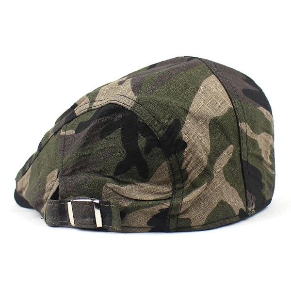 Sommer Camouflage Newsboy Caps Mænd Bomuld Flad Skygge Hatte Kvinder Maler Beret Hatte 05 style 1 55-62cm adjustable