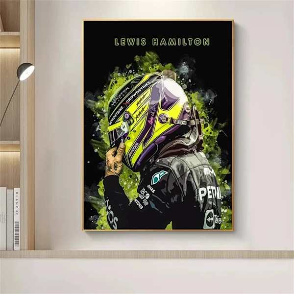 5D timanttimaalaus F1 Formula 1 -kilpa-ajaja Legenda Timanttimosaiikki Täysi pora Vesiväri Esteettinen seinätaide olohuoneen sisustukseen P square 60x80cm