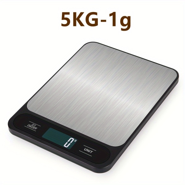 1st hög precision 10 kg digital köksvåg, bakning och gramviktsvåg med digital display - liten bordsvåg för exakta mätningar