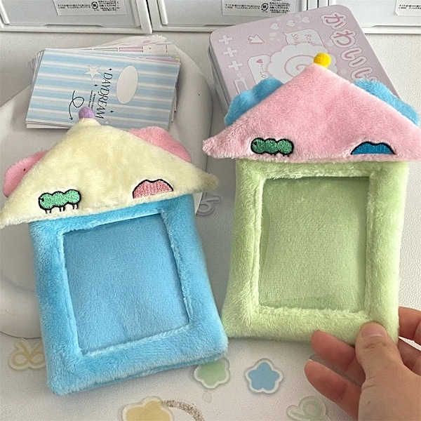 Plys Foto Kort Indehaver Kawaii Foto Album Kort Binder Kpop-Kort Samle Bog 3 Tommer Billede Opbevaring Brevpapir Supplil Er card holder S2