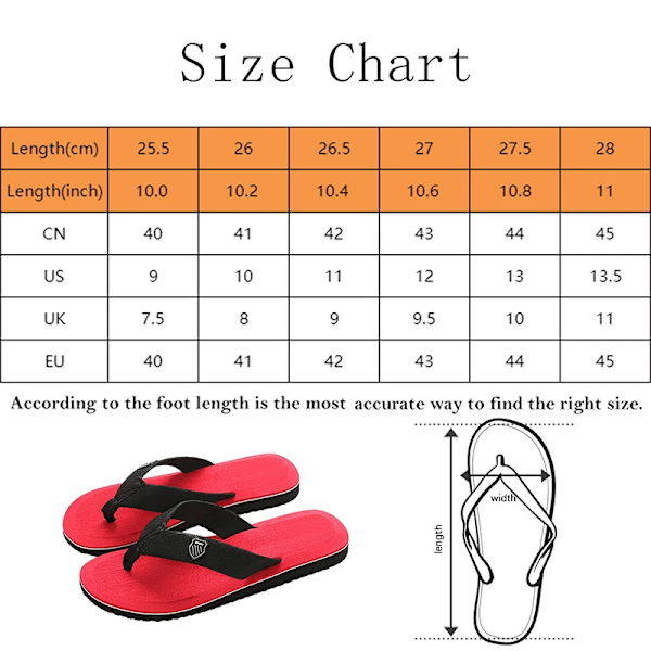 1 par Mænd Sommer Flip Flops Strand Flade Slides Anti-Slip Indendørs Udendørs Casual Tøfler 40-45 Letvægts Strandtøj Gray 43