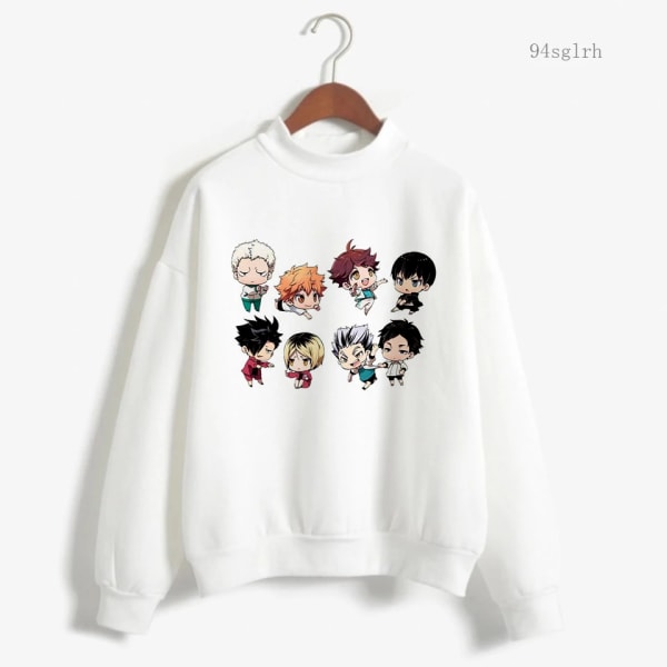 Oya Haikyuu Hoodie Herr Harajuku Casual Streetwear Sweatshirt Kawaii Karasuno Fly High Graphic Pullover Unisex -tröjor Herr 11313 XXL