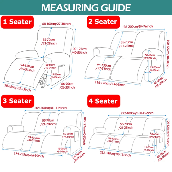 Stickade vilstolssofföverdrag Lazy Boy Elastisk soffa Protector Relax Cover Lounge Hem Husdjur Anti-Scratch 1/2/3/4 sits grid-Beige 3 Seater