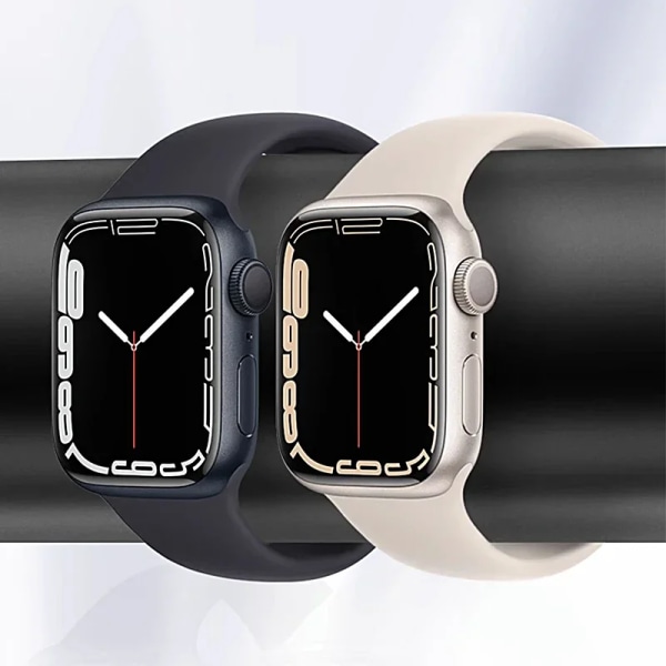 Silikonrem för Apple Watch Band 44mm 40mm 45mm 42-38-41mm original 1:1 armband iwatch series 8 7 se 3 4 5 6 9 ultra 2 49mm 2 Apricot 38mm-40mm-41mm M-L