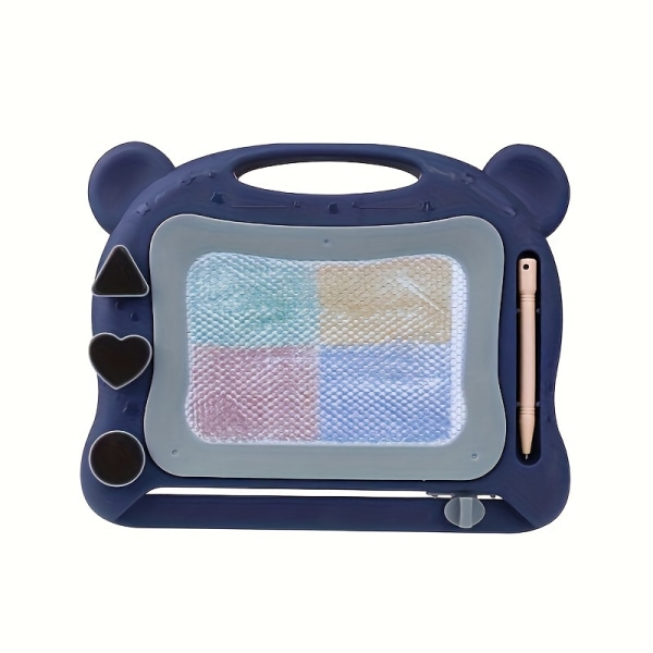 Hushållsbjörn färg ritbord Magnetisk skrivtavla Doodle ritning målning leksak Blue