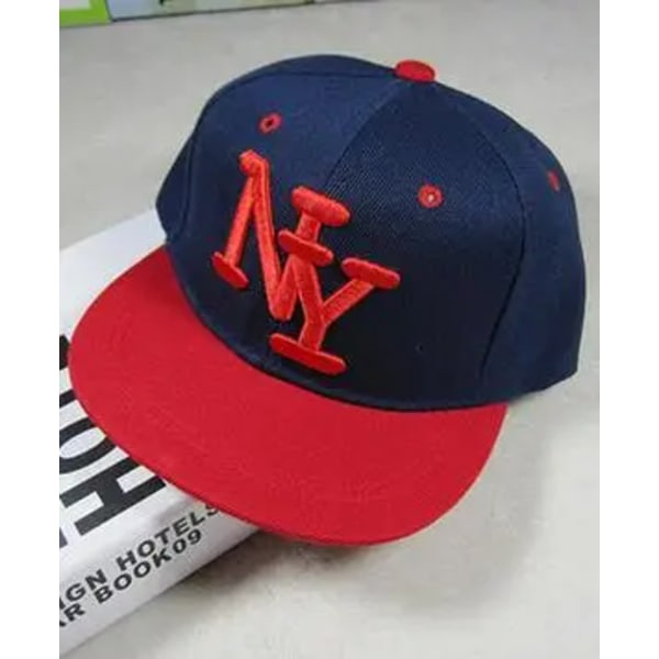 1 st/lot koreansk stil barnbokstav NY cap pojke flicka justerbar Hip Hop casual cap 2