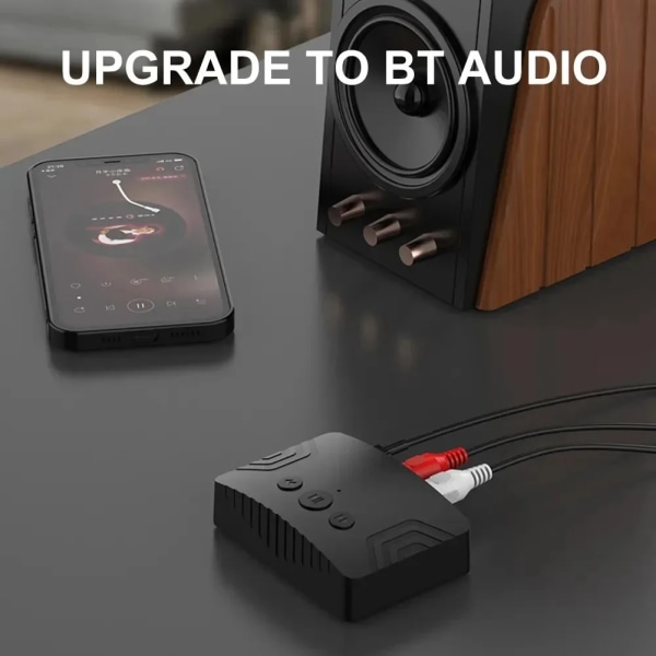 Bluetooth 5.3 Audio Receiver U Disk RCA 3.5mm AUX Jack Stereo Music Trådlös Adapter För Car Kit Högtalarförstärkare BT5.3 NO RCA line