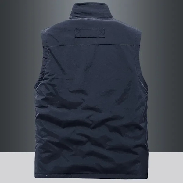 Udendørs Veste Mænd Casual Opvarmet Vest Mand Kropsvarmer Vandretøj Luksus Termisk Mode Mænds Opvarmning Vinterjakke Plus Størrelse Black 4XL 85-95KG