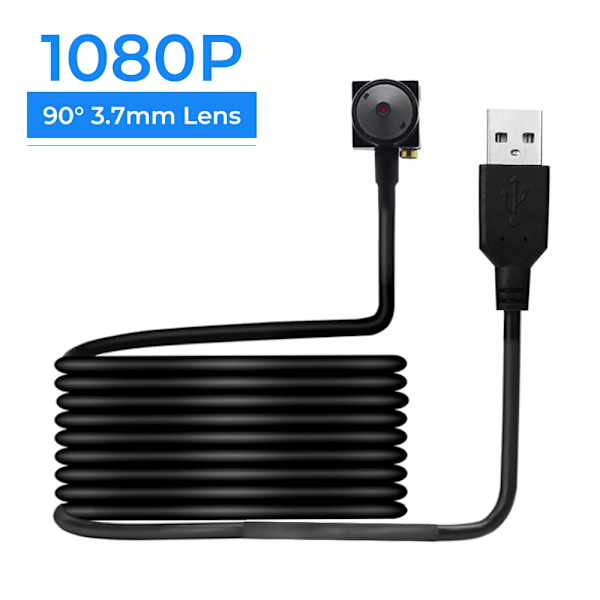 Full Hd 1080P Webbkamera Mini Kamera Datorkamera Med 3,7Mm Lins Cctv Utomhus Kameror Säkerhet Videokamera 1080p 3.7mm lens