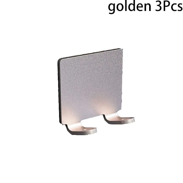 Non Stansning Multi Farveskæver Holder Opbevaring Krog, Plads Aluminium Multi-Purpose, Ikke Opbevaring Badeværelse Tilbehør golden-3pcs