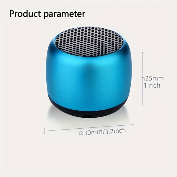 Bärbar musikspelare Mini M1-högtalare Trådlös högtalare med subwoofer, sportljudbox, högtalare för alla smartphones Blue
